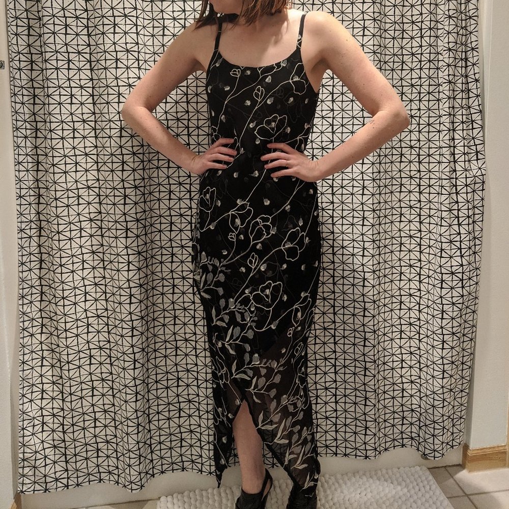 Sexy Sheer Black Dress | Vintage, Sz S